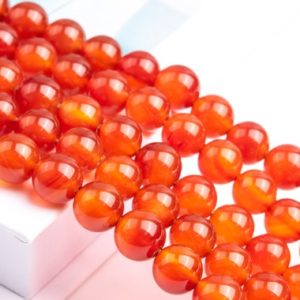 Shop Carnelian Round Beads! Natural Orange Red Carnelian Gemstone Grade AAA Round 6mm 8mm 10mm Loose Beads | Natural genuine round Carnelian beads for beading and jewelry making.  #jewelry #beads #beadedjewelry #diyjewelry #jewelrymaking #beadstore #beading #affiliate #ad