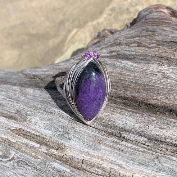 Charoite Ring / Large Charoite Ring /  Please Visit Etsy Directly To Purchase