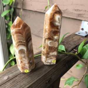 Cherry Amber Tower | Natural genuine stones & crystals in various shapes & sizes. Buy raw cut, tumbled, or polished gemstones for making jewelry or crystal healing energy vibration raising reiki stones. #crystals #gemstones #crystalhealing #crystalsandgemstones #energyhealing #affiliate #ad