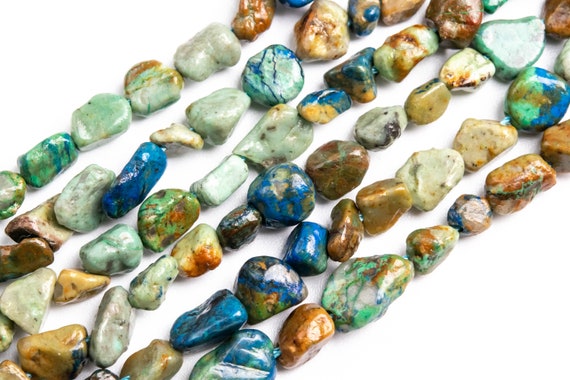 Multicolor Chrysocolla Loose Beads Pebble Chips Shape 4-8x3-5mm
