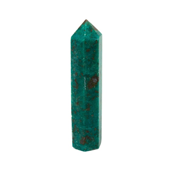 Chrysocolla Tower-2"|chrysocolla Point|chrysocolla Crystal|communication|blue Crystal|healing Crystal|chrysocolla Polished|tranquility|peace