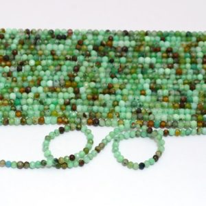 Shop Chrysoprase Faceted Beads! Natural Chrysoprase Gemstone 3mm Faceted Loose Beads | 13inch Strand | Green Chrysoprase Semi Precious Gemstone Rondelle Beads for Jewelry | Natural genuine faceted Chrysoprase beads for beading and jewelry making.  #jewelry #beads #beadedjewelry #diyjewelry #jewelrymaking #beadstore #beading #affiliate #ad