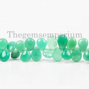 Shop Chrysoprase Bead Shapes! Chrysoprase Smooth Pear Shape Beads, Smooth Chrysoprase Beads, 6×7.5-6x9mm Chrysoprase Gemstone Beads, Chrysoprase Beads | Natural genuine other-shape Chrysoprase beads for beading and jewelry making.  #jewelry #beads #beadedjewelry #diyjewelry #jewelrymaking #beadstore #beading #affiliate #ad