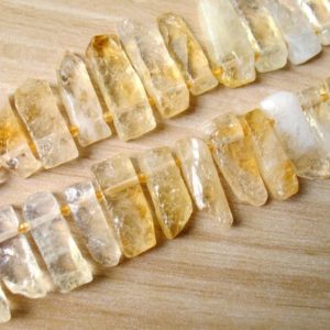 Shop Citrine Beads! Citrine Bead Natural Citrine Slice Beads Crystal Quartz Slab Bead Healing Crystal S026 | Natural genuine beads Citrine beads for beading and jewelry making.  #jewelry #beads #beadedjewelry #diyjewelry #jewelrymaking #beadstore #beading #affiliate #ad