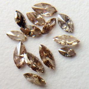 Shop Diamond Faceted Beads! 3-4mm Cognac Marquise Shaped Faceted Diamond, Natural Champagne Marquise Brilliant Cut Diamond, Marquise Ring (1Pc To 10Pcs Options) | Natural genuine faceted Diamond beads for beading and jewelry making.  #jewelry #beads #beadedjewelry #diyjewelry #jewelrymaking #beadstore #beading #affiliate #ad