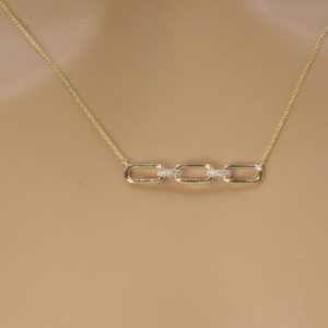 Shop Diamond Necklaces! Diamond Chain Necklace in 14kt Gold | Link Chain Necklace | Cuban Chain Necklace | Gift for her | Dainty Necklace | Diamond Gold Necklace | Natural genuine Diamond necklaces. Buy crystal jewelry, handmade handcrafted artisan jewelry for women.  Unique handmade gift ideas. #jewelry #beadednecklaces #beadedjewelry #gift #shopping #handmadejewelry #fashion #style #product #necklaces #affiliate #ad