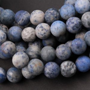 Shop Dumortierite Round Beads! Blue Dumortierite 8mm Matte Round Beads 10mm Matte Round Beads Natural Blue Stone Matte Finish Earthy Beads 15.5" Strand | Natural genuine round Dumortierite beads for beading and jewelry making.  #jewelry #beads #beadedjewelry #diyjewelry #jewelrymaking #beadstore #beading #affiliate #ad