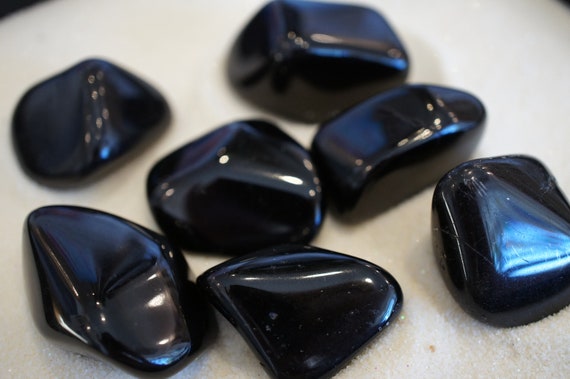 Extra Large Black Tourmaline Tumbled Stone