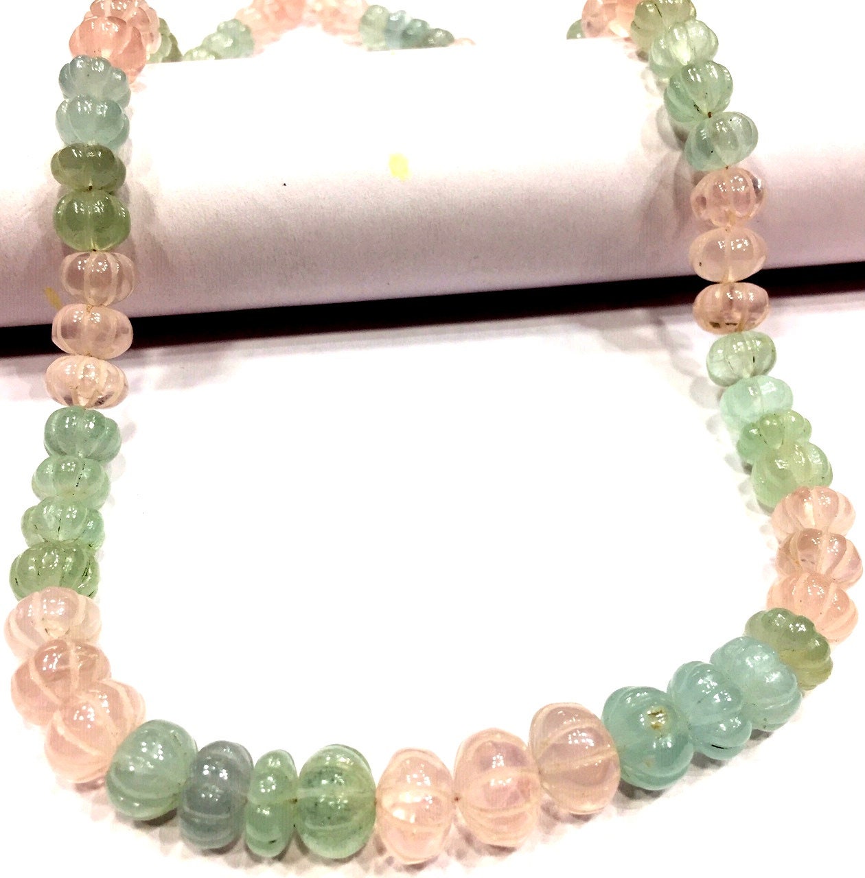 Extremely Beautiful~natural Multi Aquamarine Melon Shape Beads Aquamarine Carved Rondelle Beads Aquamarine Gemstone Beads Top Quality.
