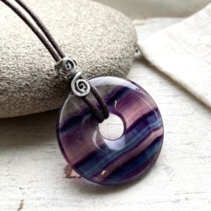 Shop Fluorite Pendants! large flourite pendant,  AAA quality  flourite gemstone healing necklace, spiritual gift for her. | Natural genuine Fluorite pendants. Buy crystal jewelry, handmade handcrafted artisan jewelry for women.  Unique handmade gift ideas. #jewelry #beadedpendants #beadedjewelry #gift #shopping #handmadejewelry #fashion #style #product #pendants #affiliate #ad