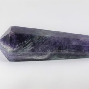 Shop Fluorite Points & Wands! Purple & Green Fluorite Wand | Natural genuine stones & crystals in various shapes & sizes. Buy raw cut, tumbled, or polished gemstones for making jewelry or crystal healing energy vibration raising reiki stones. #crystals #gemstones #crystalhealing #crystalsandgemstones #energyhealing #affiliate #ad
