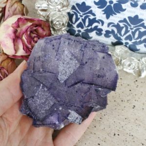 Shop Raw & Rough Fluorite Stones! Purple Fluorite Cube Crystal Cluster on Limonite, Gordonsville Mine, Tennessee, 3.15"x2.62"x2.04" weight: 274.2 grams | Natural genuine stones & crystals in various shapes & sizes. Buy raw cut, tumbled, or polished gemstones for making jewelry or crystal healing energy vibration raising reiki stones. #crystals #gemstones #crystalhealing #crystalsandgemstones #energyhealing #affiliate #ad