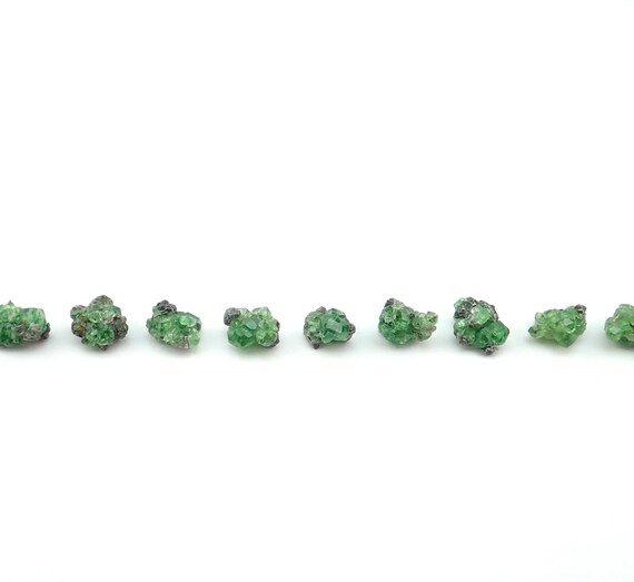 One Chrome Grossular Garnet Crystal From Jeffrey Mine, Quebec, Canada - Choose Size - Green Natural Raw Stone Specimen Random