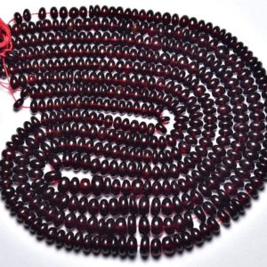 Shop Garnet Rondelle Beads! 14 Inches Strand Natural Mozambique Garnet Rondelle Beads 4.5mm to 5.5mm Smooth Rondelles Gemstone Beads Superb Garnet Plain Beads No5434 | Natural genuine rondelle Garnet beads for beading and jewelry making.  #jewelry #beads #beadedjewelry #diyjewelry #jewelrymaking #beadstore #beading #affiliate #ad