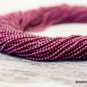 Shop Garnet Round Beads! XS-S/ Garnet 2mm/ 3mm Round beads  14.5" strand Small Red Color Stone Tiny Beads Small Size Spacer | Natural genuine round Garnet beads for beading and jewelry making.  #jewelry #beads #beadedjewelry #diyjewelry #jewelrymaking #beadstore #beading #affiliate #ad