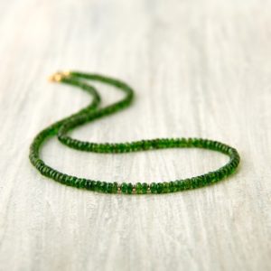 Shop Moldavite Necklaces! Gemstone necklace – Chrome diopside choker necklace | Natural genuine Moldavite necklaces. Buy crystal jewelry, handmade handcrafted artisan jewelry for women.  Unique handmade gift ideas. #jewelry #beadednecklaces #beadedjewelry #gift #shopping #handmadejewelry #fashion #style #product #necklaces #affiliate #ad