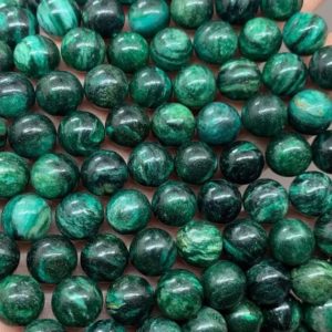 Shop Emerald Beads! Genuine Natural Green Emerald round beads, Emerald Green Smooth Gemstone beads, 6mm ,8mm,10mm,15 inches per strands | Natural genuine beads Emerald beads for beading and jewelry making.  #jewelry #beads #beadedjewelry #diyjewelry #jewelrymaking #beadstore #beading #affiliate #ad