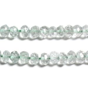 Shop Green Amethyst Beads! Thread 32cm 150pc approx – Stone Beads – Amethyst Green Prasiolite Faceted Washers 2-3mm Light Green Pastel Mint | Natural genuine faceted Green Amethyst beads for beading and jewelry making.  #jewelry #beads #beadedjewelry #diyjewelry #jewelrymaking #beadstore #beading #affiliate #ad