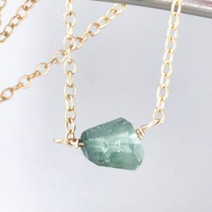 Shop Green Tourmaline Necklaces! Green Tourmaline Tourmaline Necklace Tiny Tourmaline  Raw Tourmaline Necklace Healing Necklace Boho Necklace October Birthstone Dainty | Natural genuine Green Tourmaline necklaces. Buy crystal jewelry, handmade handcrafted artisan jewelry for women.  Unique handmade gift ideas. #jewelry #beadednecklaces #beadedjewelry #gift #shopping #handmadejewelry #fashion #style #product #necklaces #affiliate #ad