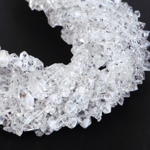 Shop Herkimer Diamond Beads! Super Top Quality Herkimer Diamond Quartz Nuggets Beads, 3×5-7x9mm Diamond Nuggets Gemstone Beads, Herkimer Diamond Beads, Herkimer Beads | Natural genuine chip Herkimer Diamond beads for beading and jewelry making.  #jewelry #beads #beadedjewelry #diyjewelry #jewelrymaking #beadstore #beading #affiliate #ad