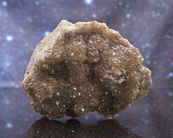 Druzy Herkimer Diamond Quartz Crystals Cluster From New York | 3.78" | 269.7 Grams