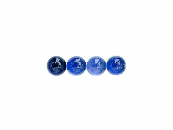 Iolite Cabochons Smooth Cut - 7mm Round - Choose A Set Of 4 Or 2 Or A Single Cabochon