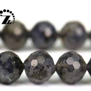 Shop Iolite Faceted Beads! Lolite,Natural Iolite beads,128 Faces Faceted Round,Loose Beads,Beautiful beads,6mm 8mm 10mm for Choice,15" full strand | Natural genuine faceted Iolite beads for beading and jewelry making.  #jewelry #beads #beadedjewelry #diyjewelry #jewelrymaking #beadstore #beading #affiliate #ad