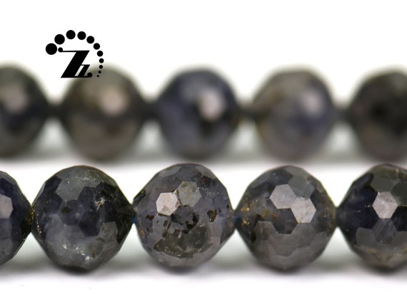 Lolite,natural Iolite Beads,128 Faces Faceted Round,loose Beads,beautiful Beads,6mm 8mm 10mm For Choice,15" Full Strand