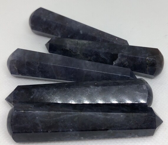 Iolite Faceted Gemstone Wand, Stone Of Vision, Aids In Understanding And Releasing, Healing Stone, Healing Crystal, Spiritual Stone