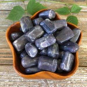 Iolite Tumbled Stone (~1" – 1.2") – Healing Crystals and Stones  – Third Eye Chakra | Natural genuine stones & crystals in various shapes & sizes. Buy raw cut, tumbled, or polished gemstones for making jewelry or crystal healing energy vibration raising reiki stones. #crystals #gemstones #crystalhealing #crystalsandgemstones #energyhealing #affiliate #ad