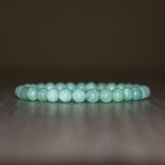 6mm Jade Bracelet, Green Jadeite Bracelet, Burmese Jade Bracelet, Green Bracelet For Women, Healing Men Bracelet, Gemstone Bracelet, Love
