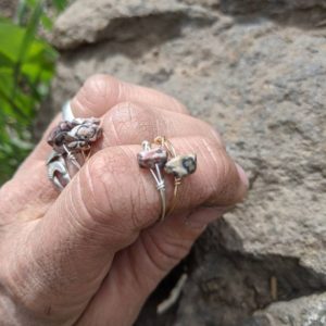Shop Jasper Rings! Leopard Skin Jasper Crystal Ring- Made To Order Natural Jasper Ring, Custom Ring, Dainty Jasper Ring, Dainty Crystal Rings, Stackable | Natural genuine Jasper rings, simple unique handcrafted gemstone rings. #rings #jewelry #shopping #gift #handmade #fashion #style #affiliate #ad