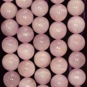 Shop Kunzite Round Beads! 10-11mm Genuine Kunzite Gemstone Grade AAA Pink Round Loose Beads 7.5 inch Half Strand (80005550-470) | Natural genuine round Kunzite beads for beading and jewelry making.  #jewelry #beads #beadedjewelry #diyjewelry #jewelrymaking #beadstore #beading #affiliate #ad