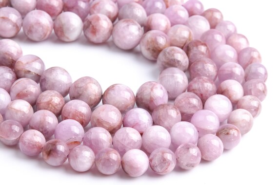 Genuine Natural Kunzite Loose Beads Round Shape 9-10mm 10-11mm 11mm 12-13mm