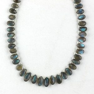 Shop Labradorite Bead Shapes! Good Quality 1 Strand Natural Labradorite Pear Shape Smooth Size 6×9-6x11mm Approx 13 Inch Long,Strand,Natural blue Flash Beads,(53 pcs) | Natural genuine other-shape Labradorite beads for beading and jewelry making.  #jewelry #beads #beadedjewelry #diyjewelry #jewelrymaking #beadstore #beading #affiliate #ad