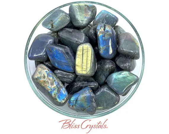 1 Labradorite Tumbled Stone W Flash, Healing Crystal And Stone For Magic #lt61