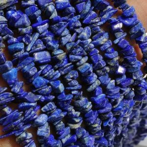 Shop Lapis Lazuli Chip & Nugget Beads! Natural Blue Lapis Lazuli Raw Uncut Chips Gemstone Beads,Lapis Lazuli Raw Rough Uncut Beads,34" Blue Lapis Lazuli Beads For Handmade Jewelry | Natural genuine chip Lapis Lazuli beads for beading and jewelry making.  #jewelry #beads #beadedjewelry #diyjewelry #jewelrymaking #beadstore #beading #affiliate #ad
