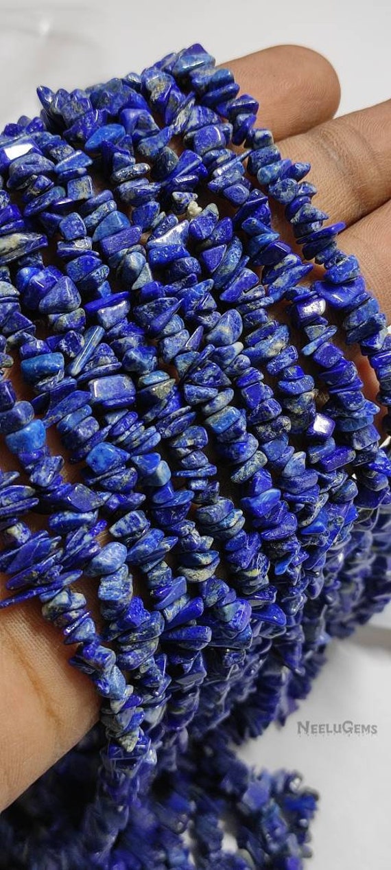 Natural Blue Lapis Lazuli Raw Uncut Chips Gemstone Beads,lapis Lazuli Raw Rough Uncut Beads,34" Blue Lapis Lazuli Beads For Handmade Jewelry