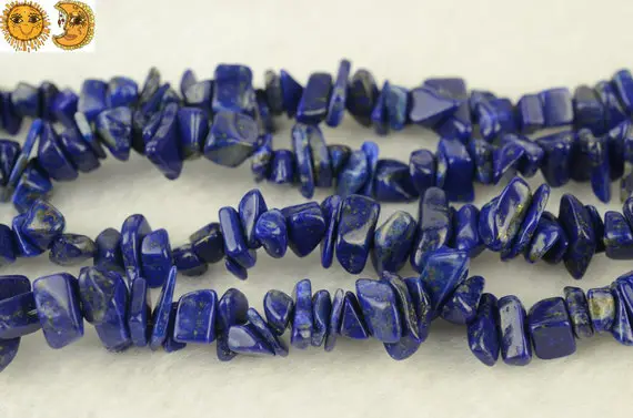 Lapis Lazuli,35 Inch Full Strand Lapis Lazuli Chips Beads 6-10mm