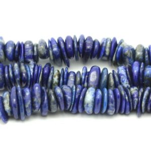 Shop Lapis Lazuli Chip & Nugget Beads! Wire 39cm 110pc approx – Stone Beads – Lapis Lazuli Chips Palets Washers 8-14mm | Natural genuine chip Lapis Lazuli beads for beading and jewelry making.  #jewelry #beads #beadedjewelry #diyjewelry #jewelrymaking #beadstore #beading #affiliate #ad