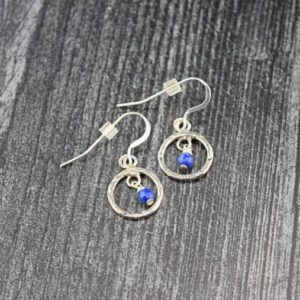 Shop Lapis Lazuli Earrings! Handcrafted Sterling Silver Lapis Lazuli Earrings | Natural genuine Lapis Lazuli earrings. Buy crystal jewelry, handmade handcrafted artisan jewelry for women.  Unique handmade gift ideas. #jewelry #beadedearrings #beadedjewelry #gift #shopping #handmadejewelry #fashion #style #product #earrings #affiliate #ad
