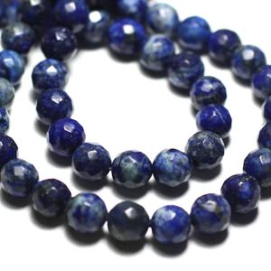 Shop Lapis Lazuli Faceted Beads! 10pc – Stone Beads – Lapis Lazuli Faceted 6mm 4558550015068 Balls | Natural genuine faceted Lapis Lazuli beads for beading and jewelry making.  #jewelry #beads #beadedjewelry #diyjewelry #jewelrymaking #beadstore #beading #affiliate #ad