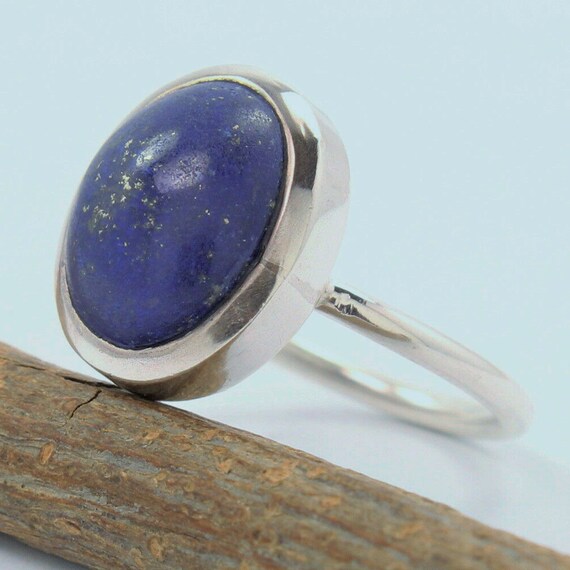 Royal Natural Sterling Silver Lapis Lazuli Ring, Silver Ring, Gift For Her, Unique Gift Ring, Designer Ring, Gemstone Ring, Handmade Ring,