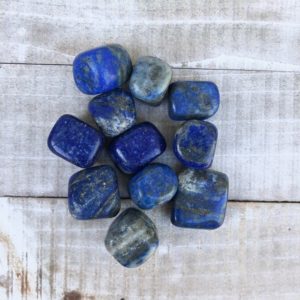 Tumbled Lapis Lazuli Polished Stone | Natural genuine stones & crystals in various shapes & sizes. Buy raw cut, tumbled, or polished gemstones for making jewelry or crystal healing energy vibration raising reiki stones. #crystals #gemstones #crystalhealing #crystalsandgemstones #energyhealing #affiliate #ad