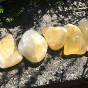 Shop Orange Calcite Stones & Crystals! Large Tumbled Orange Calcite | Natural genuine stones & crystals in various shapes & sizes. Buy raw cut, tumbled, or polished gemstones for making jewelry or crystal healing energy vibration raising reiki stones. #crystals #gemstones #crystalhealing #crystalsandgemstones #energyhealing #affiliate #ad
