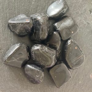 Shop Tumbled Black Tourmaline Crystals & Pocket Stones! Largish Black Tourmaline Tumbles | Natural genuine stones & crystals in various shapes & sizes. Buy raw cut, tumbled, or polished gemstones for making jewelry or crystal healing energy vibration raising reiki stones. #crystals #gemstones #crystalhealing #crystalsandgemstones #energyhealing #affiliate #ad