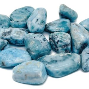 Shop Larimar Stones & Crystals! Larimar Tumbled Stone – Larimar Crystal – Meditation Gemstone – Gifts – TU1057 | Natural genuine stones & crystals in various shapes & sizes. Buy raw cut, tumbled, or polished gemstones for making jewelry or crystal healing energy vibration raising reiki stones. #crystals #gemstones #crystalhealing #crystalsandgemstones #energyhealing #affiliate #ad