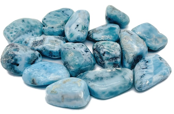 Larimar Tumbled Stone – Larimar Crystal – Meditation Gemstone - Gifts - Tu1057