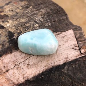 Shop Tumbled Larimar Crystals & Pocket Stones! Larimar Tumbled Stone From The Dominican Republic 10g | Natural genuine stones & crystals in various shapes & sizes. Buy raw cut, tumbled, or polished gemstones for making jewelry or crystal healing energy vibration raising reiki stones. #crystals #gemstones #crystalhealing #crystalsandgemstones #energyhealing #affiliate #ad
