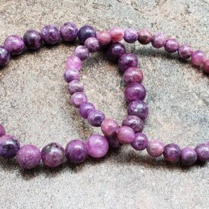 Shop Lepidolite Jewelry! Lepidolite Bracelet, 7 inch | Natural genuine Lepidolite jewelry. Buy crystal jewelry, handmade handcrafted artisan jewelry for women.  Unique handmade gift ideas. #jewelry #beadedjewelry #beadedjewelry #gift #shopping #handmadejewelry #fashion #style #product #jewelry #affiliate #ad